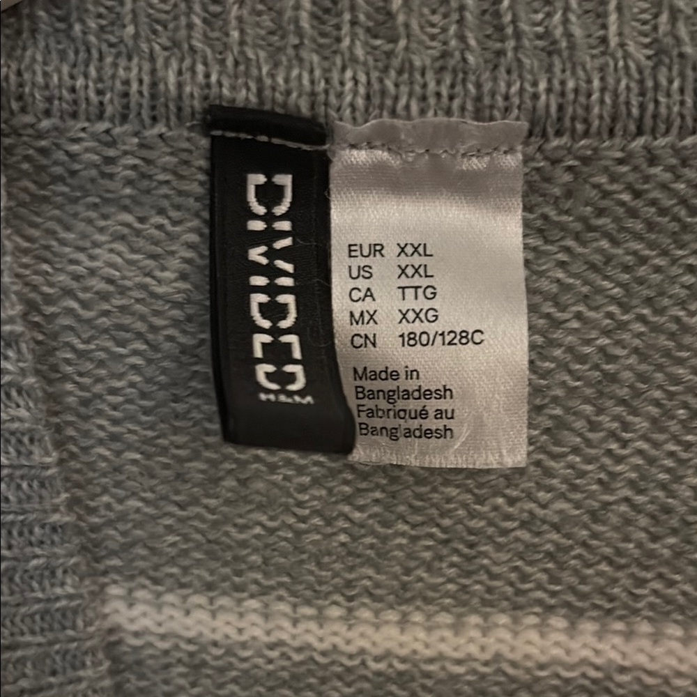 Striped Gray Sweater - Picture 2 of 2